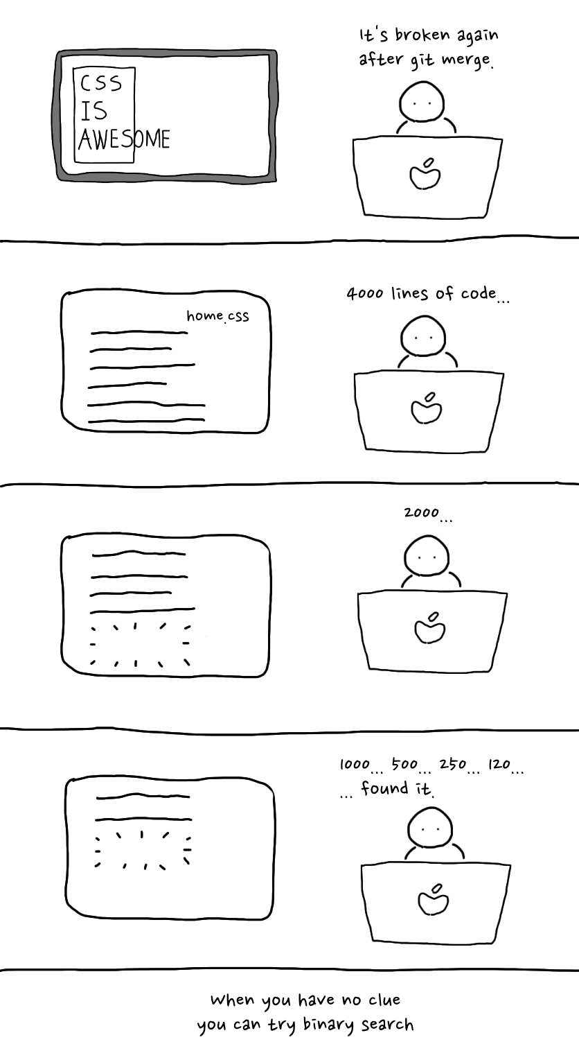 binary search in practice comic